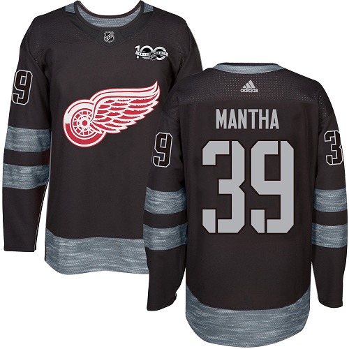 Adidas Red Wings #39 Anthony Mantha Black 1917-100th Anniversary Stitched NHL Jersey - Click Image to Close